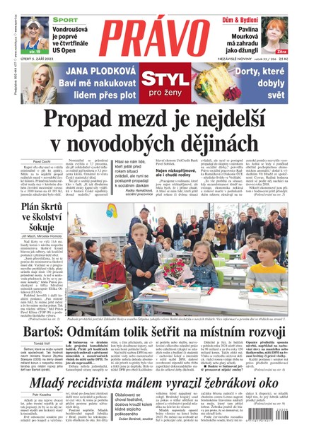 Deník Právo - 5.9.2023