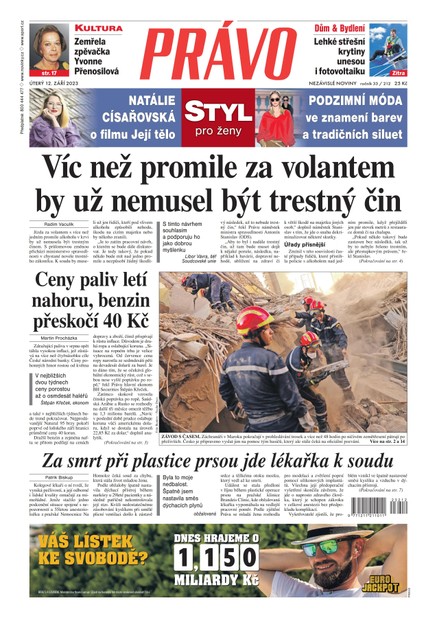 Deník Právo - 12.9.2023