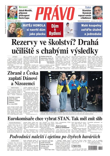 Deník Právo - 20.9.2023