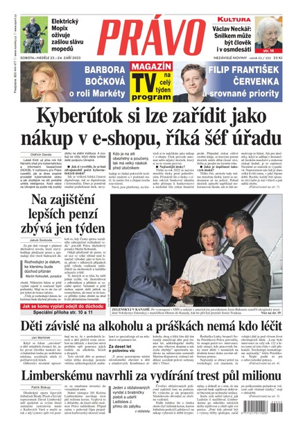 Deník Právo - 23.9.2023
