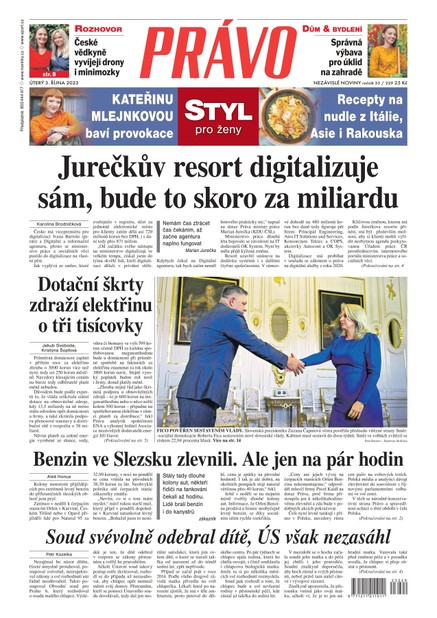 Deník Právo - 3.10.2023