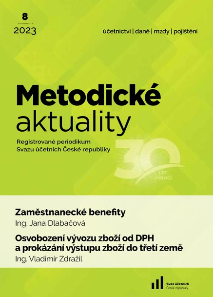 Metodické aktuality Svazu účetních č. 8/2023