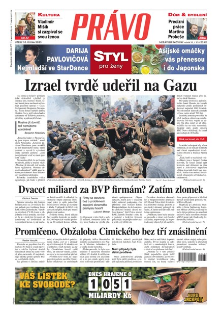 Deník Právo - 10.10.2023