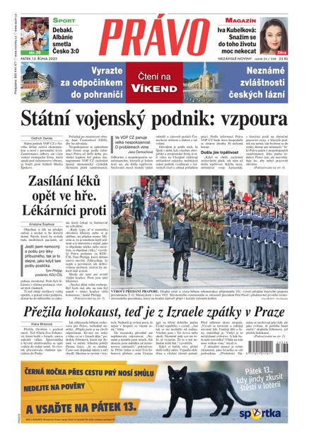 Deník Právo - 13.10.2023