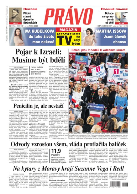 Deník Právo - 14.10.2023