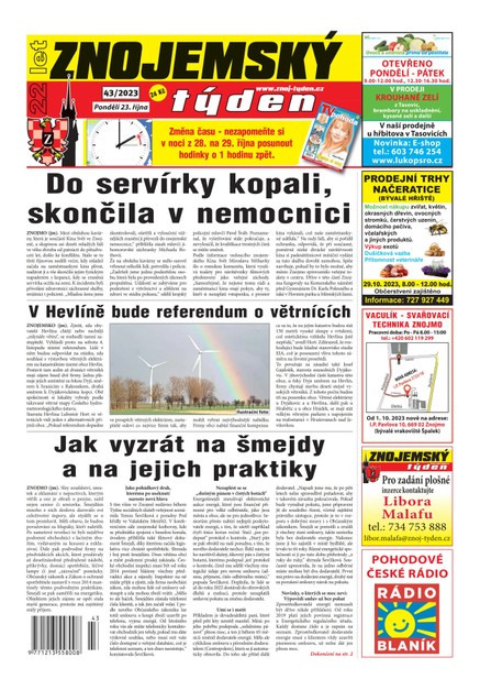 Znojemský týden 43/2023