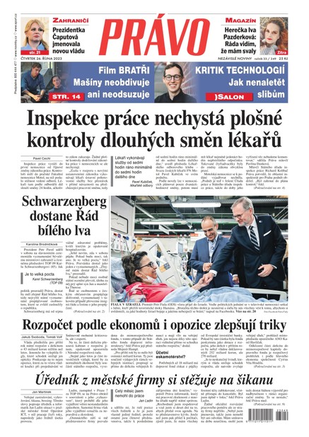 Deník Právo - 26.10.2023