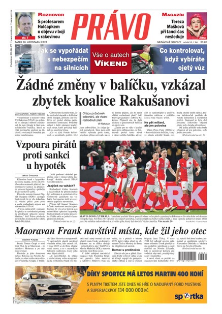 Deník Právo - 10.11.2023