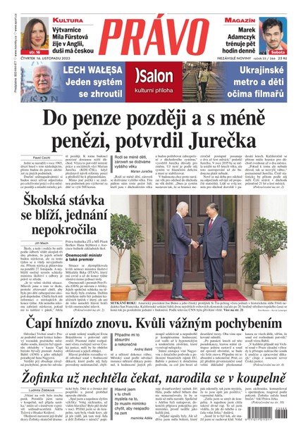 Deník Právo - 16.11.2023