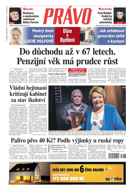 Deník Právo - 29.11.2023