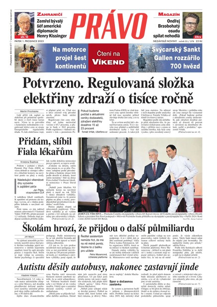 Deník Právo - 1.12.2023