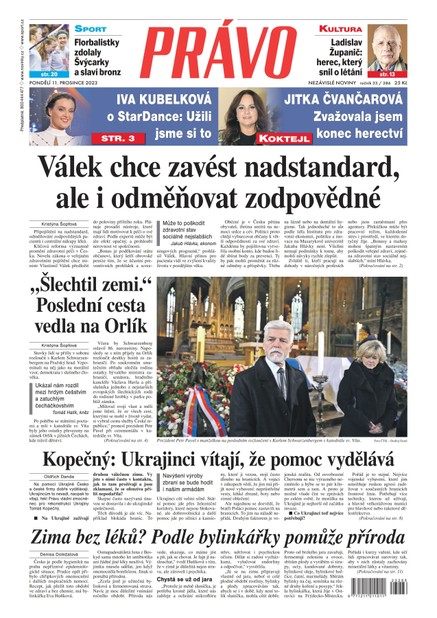 Deník Právo - 11.12.2023