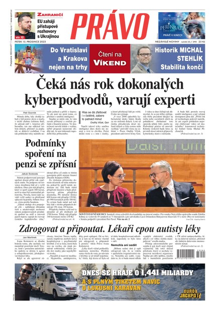 Deník Právo - 15.12.2023