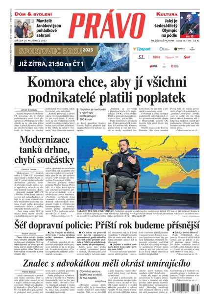 Deník Právo - 20.12.2023