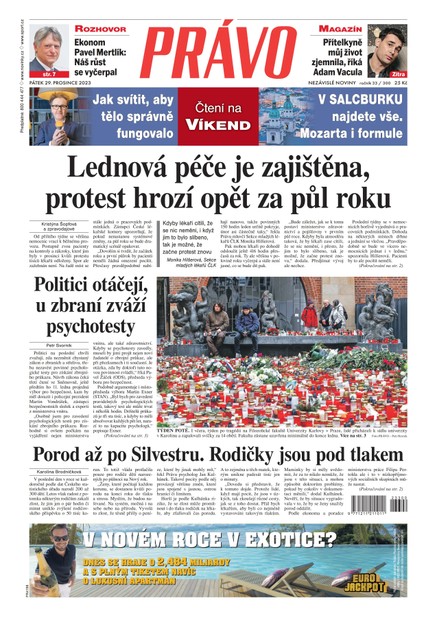 Deník Právo - 29.12.2023