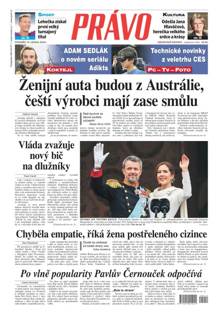 Deník Právo - 15.1.2024