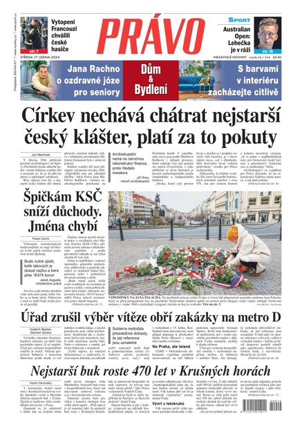 Deník Právo - 17.1.2024