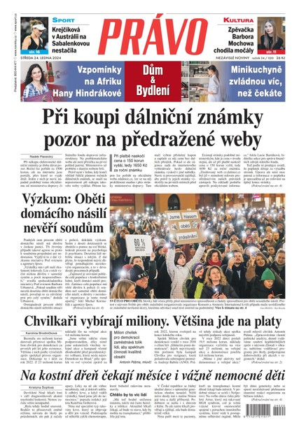 Deník Právo - 24.1.2024