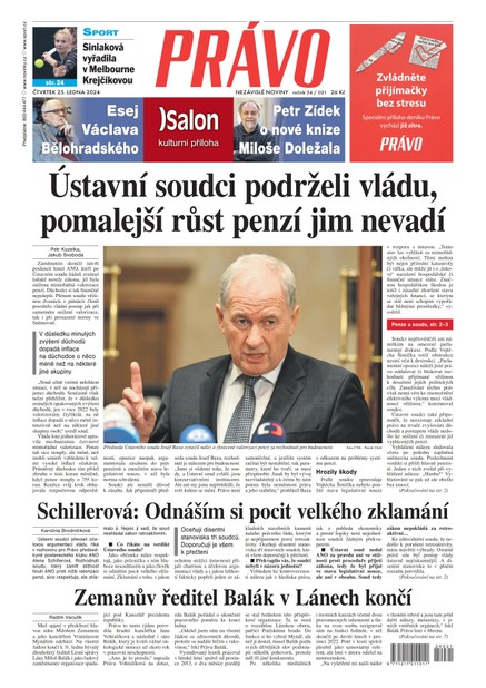 Deník Právo - 25.1.2024