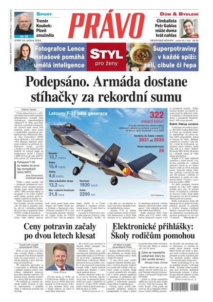 Deník Právo - 30.1.2024