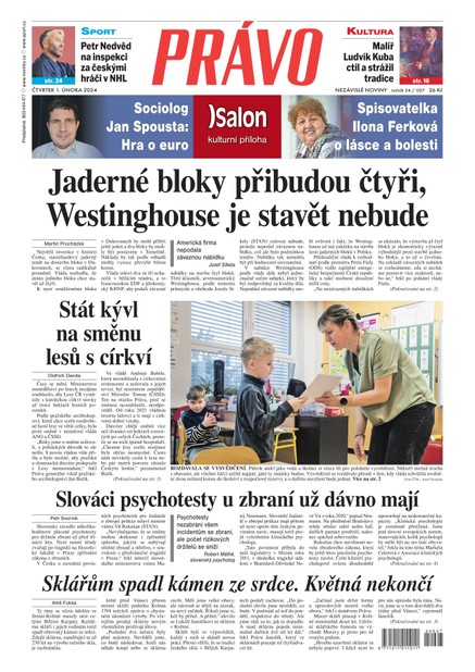 Deník Právo - 1.2.2024