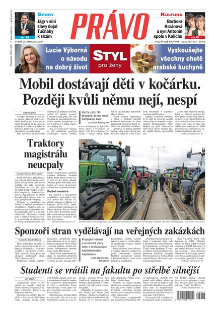 Deník Právo - 20.2.2024