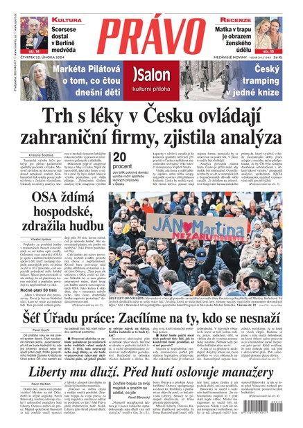 Deník Právo - 22.2.2024