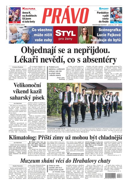 Deník Právo - 2.4.2024