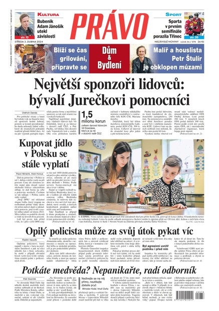 Deník Právo - 3.4.2024
