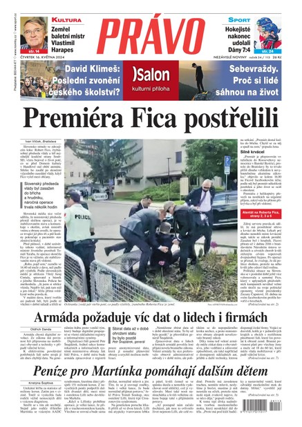 Deník Právo - 16.5.2024