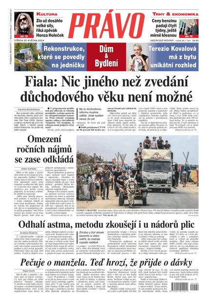 Deník Právo - 29.5.2024