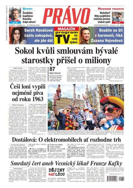 Deník Právo - 15.6.2024