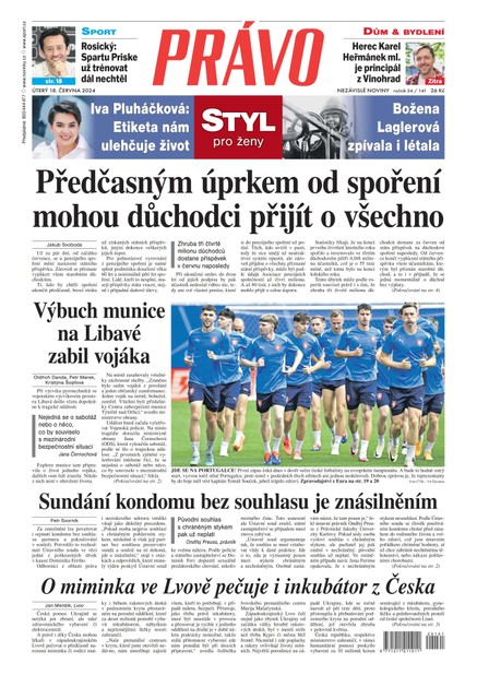 Deník Právo - 18.6.2024