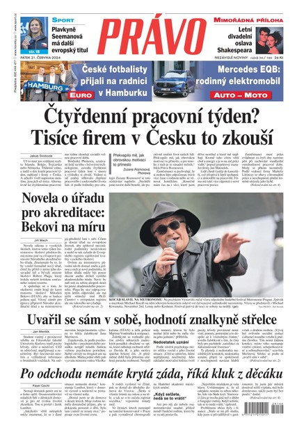 Deník Právo - 21.6.2024