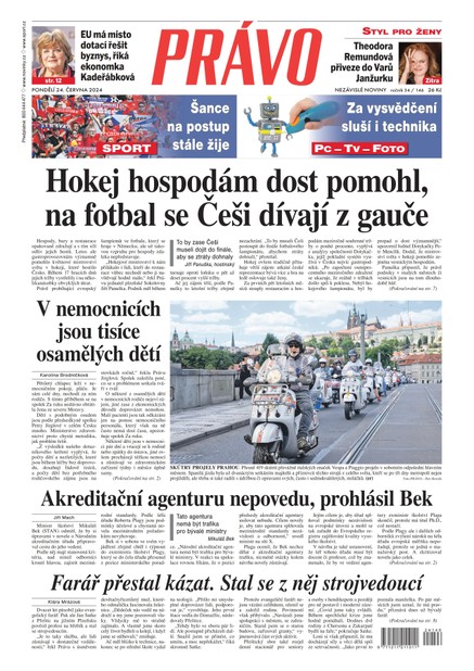 Deník Právo - 24.6.2024