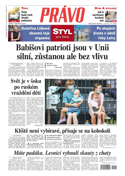 Deník Právo - 9.7.2024
