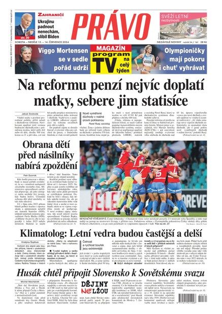 Deník Právo - 13.7.2024