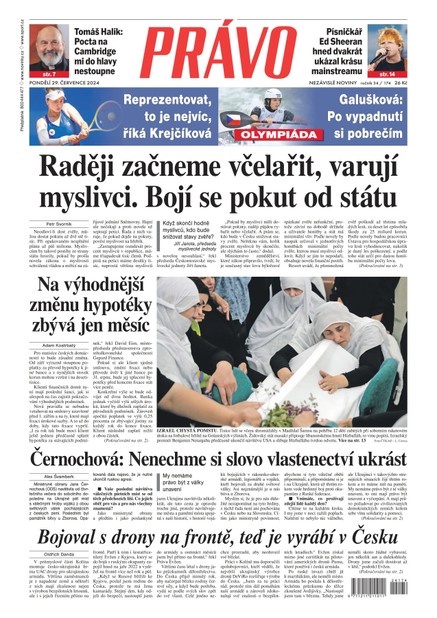 Deník Právo - 29.7.2024