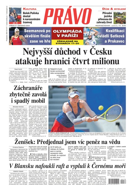 Deník Právo - 31.7.2024