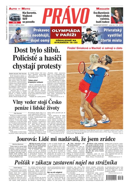 Deník Právo - 2.8.2024