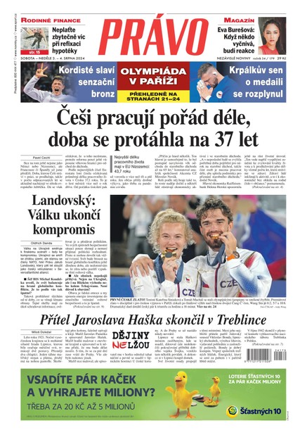 Deník Právo - 3.8.2024