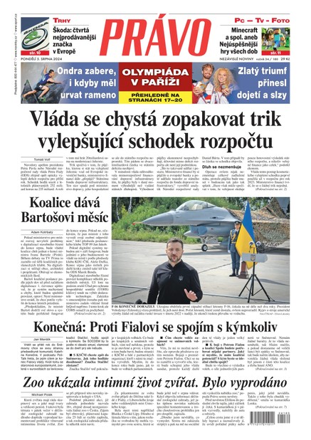 Deník Právo - 5.8.2024