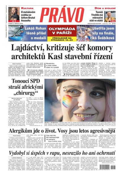Deník Právo - 6.8.2024