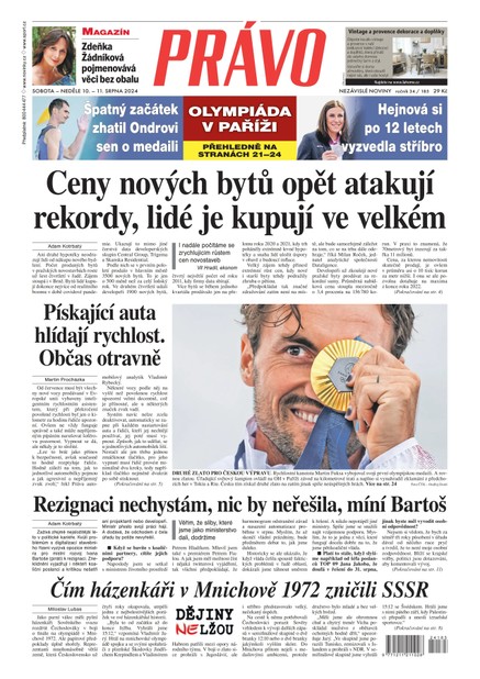 Deník Právo - 10.8.2024