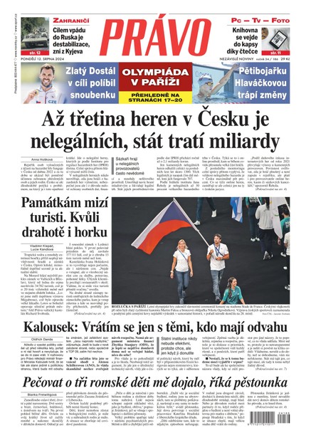 Deník Právo - 12.8.2024