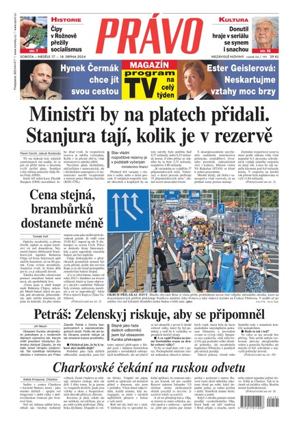 Deník Právo - 17.8.2024
