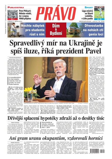 Deník Právo - 21.8.2024