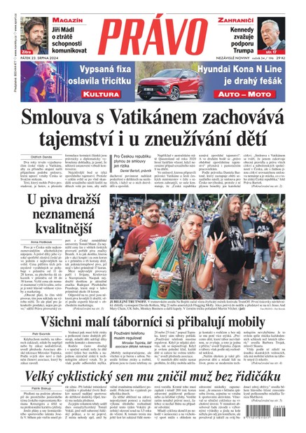 Deník Právo - 23.8.2024