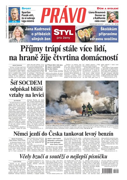 Deník Právo - 27.8.2024