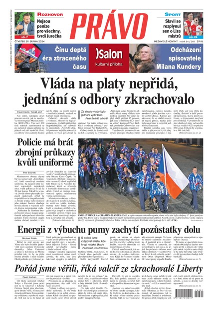 Deník Právo - 29.8.2024